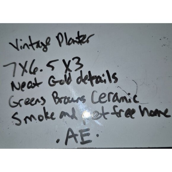 Vintage Ceramic Farmer Figurine With Wheelbarrow Planter - Picture 9 of 9